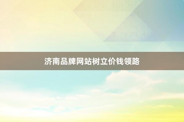 济南品牌网站树立价钱领路